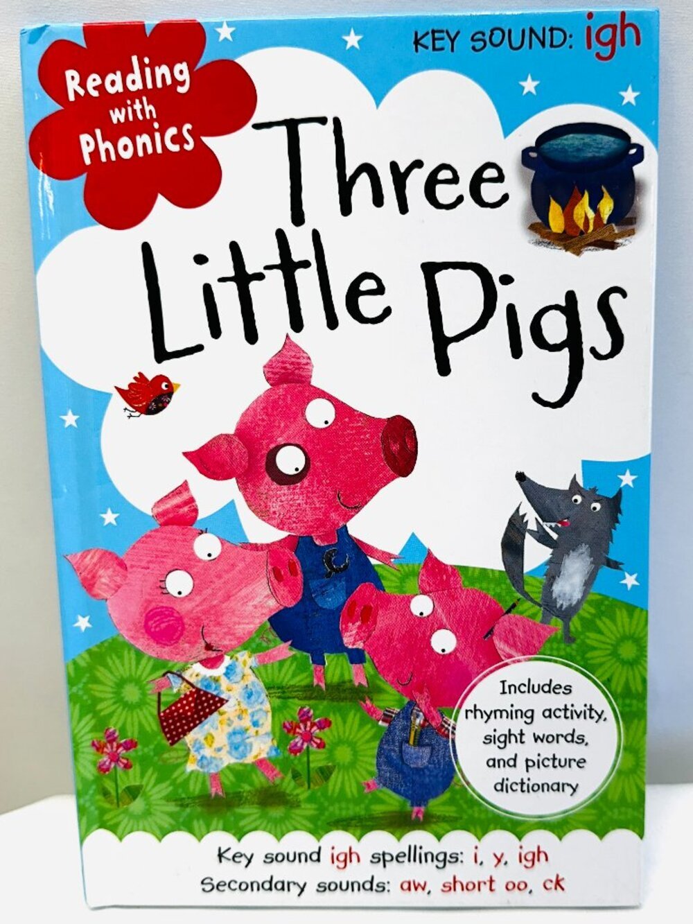 THREE LITTLE PIGS (READING WITH PHONICS) Hardcover by Thomas Nelson EXCELLENT
